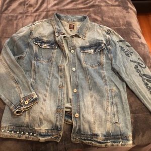 Oversized denim jacket
